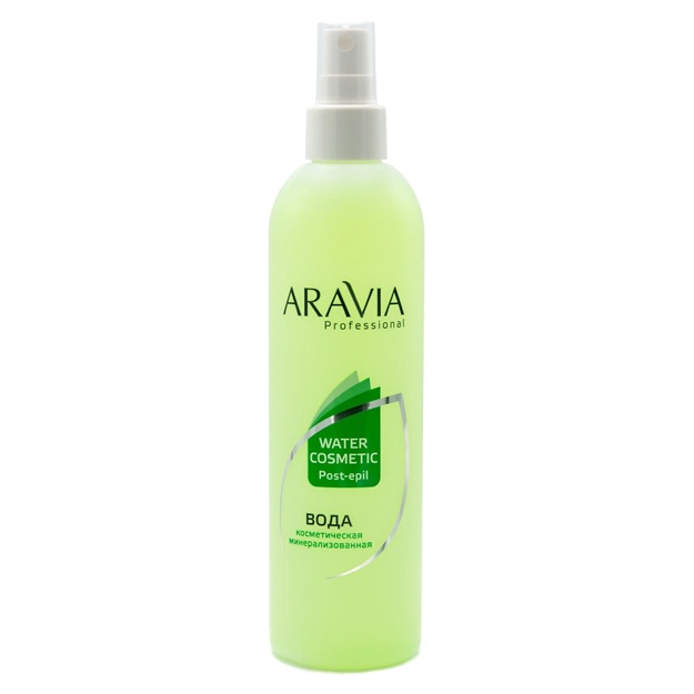 Yalpiz va vitaminlar bilan kosmetik minerallashtirilgan suv Aravia Professional 300ml