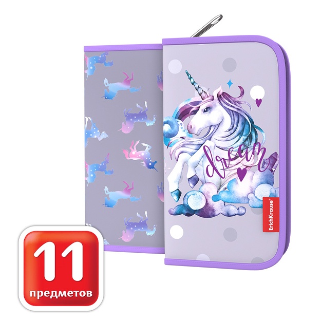 Пенал ErichKrause 110x205x25мм Dream Unicorn (48944)
