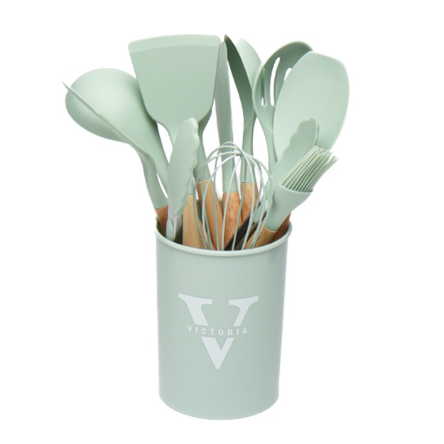 Oshxona anjomlari to‘plami Victoria Brand 12 ta element Xaki