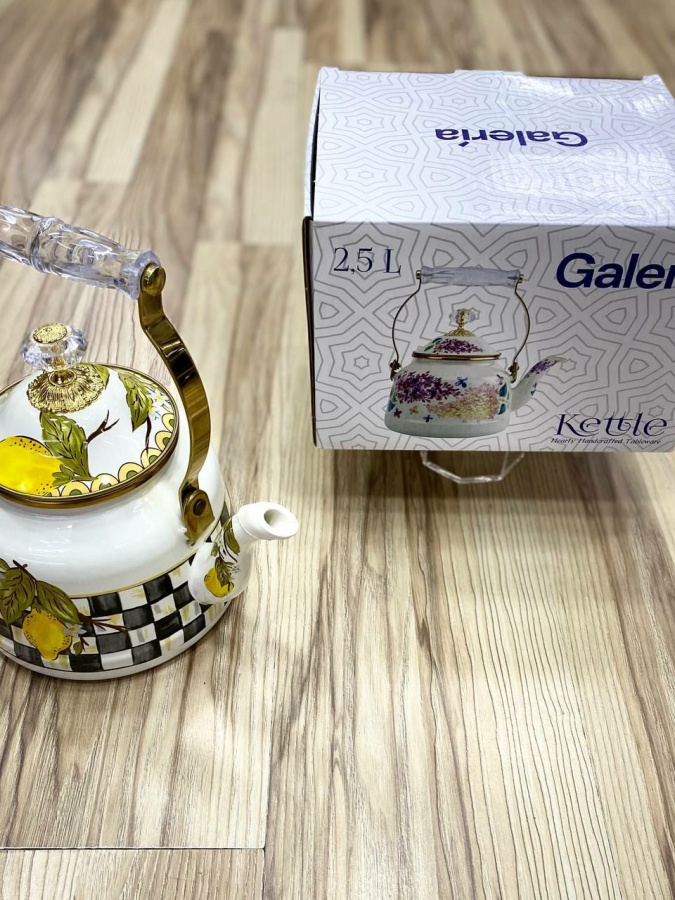 Эмалированный чайник Galeria 2,5 L-1