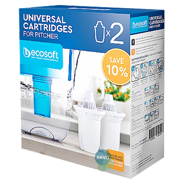 Universal kartridjlar to‘plami 2 ta Ecosoft CRVKAB2ECO