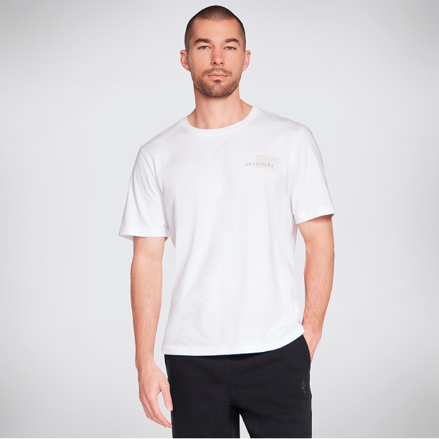 SKEChERS OFF THE GRID TEE  L MTS341-WHT