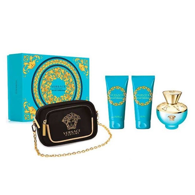 Tualetnaya voda-sprey Versace Dylan Torquoise 100 ml, 4 qismli to‘plam EDP (Original)