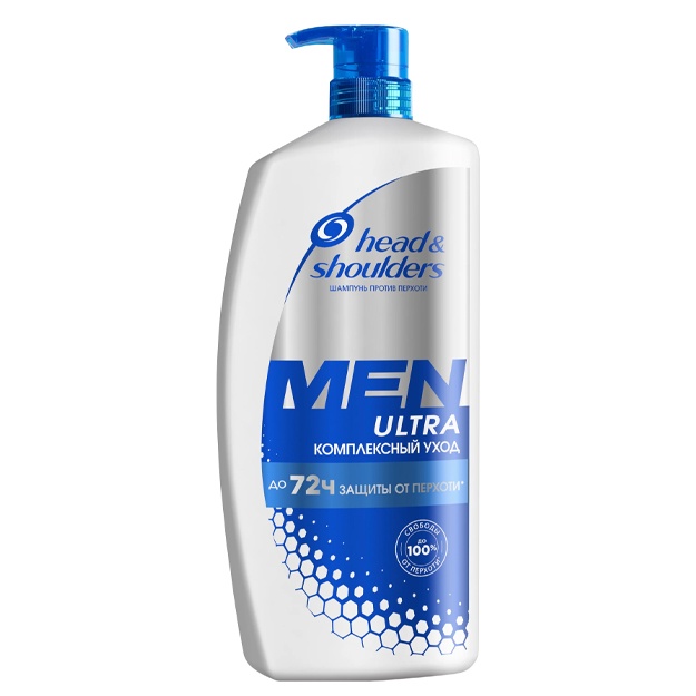 Kepekka qarshi shampun Erkaklar uchun ultra kompleks parvarish, 900 ml bosh elkalari