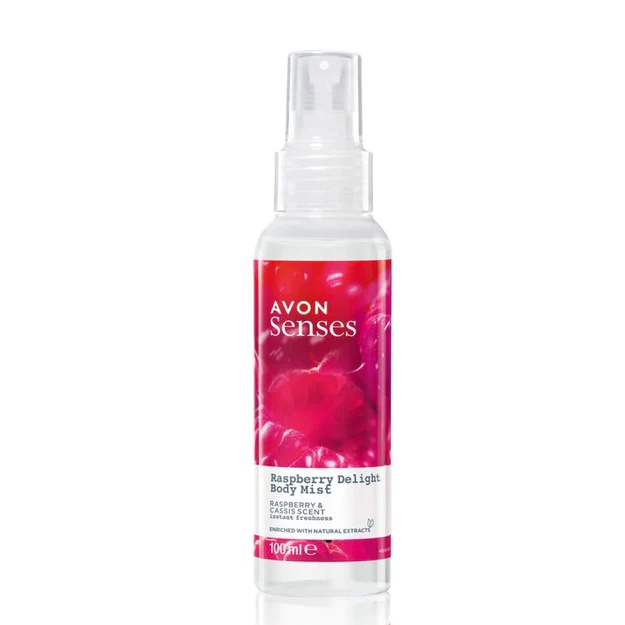 Tana loson-spreyi Avon Senses Malinovoe udovolstvie 100ml