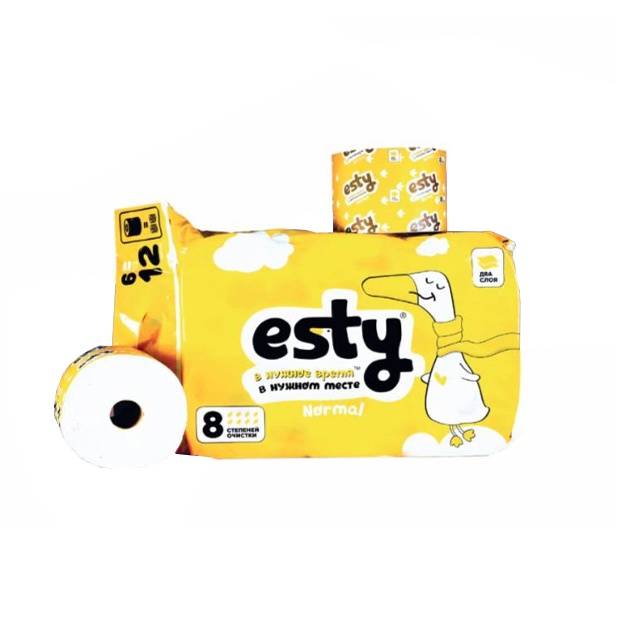 Туалетная Бумага "Esty 1/6