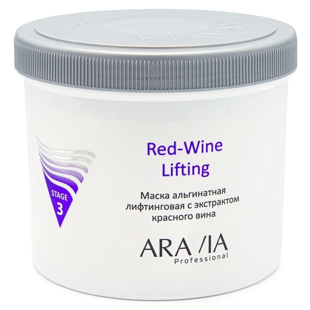 Qizil vino ekstrakti bilan alginat lifting niqob Aravia Professional Red-Wine Lifting 550ml
