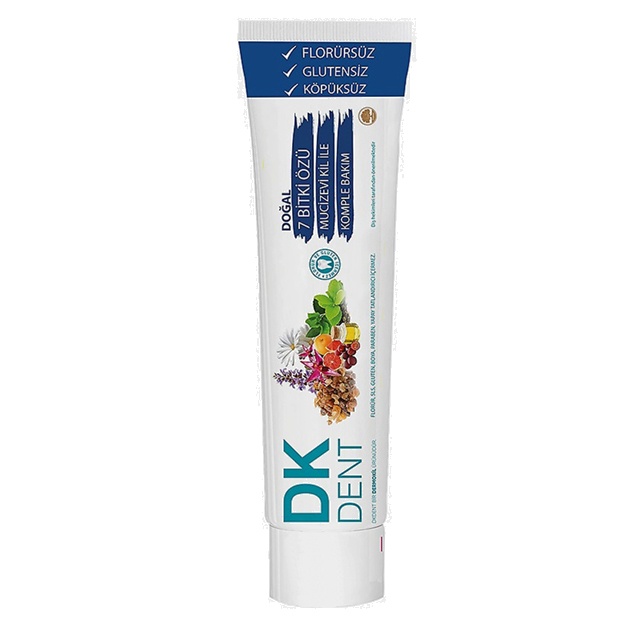 7 ta tabiiy o‘tlar ekstrakti bilan tish pastasi DK DENT, 75 ml