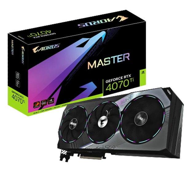 Видеокарта Gigabyte 12GB GeForce RTX4070Ti AORUS MASTER GV-N407TAORUS M-12GD
