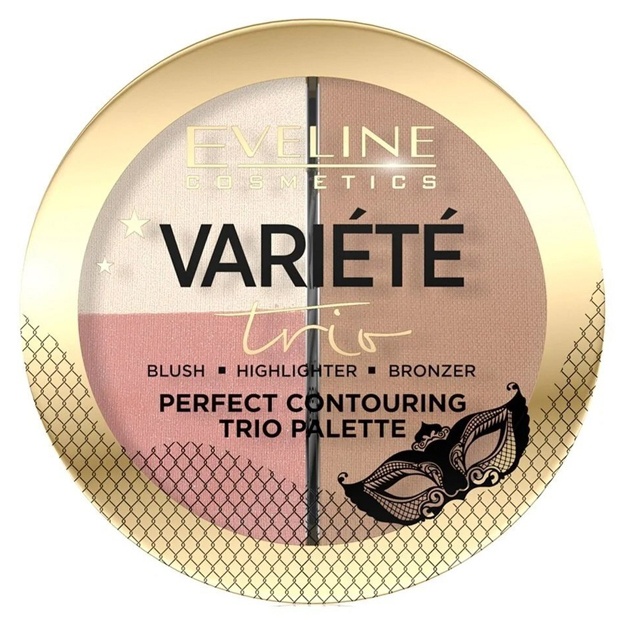 Палетка для контурирования лица Eveline Cosmetics Variete 02 medium