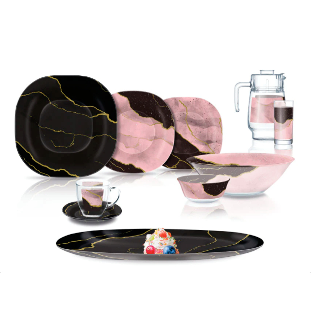 Oshxona to‘plami Luminarc Neo Carina Orcu Rose 46 ta element