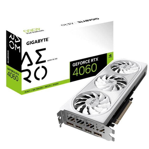 Videokarta Gigabyte 8GB GeForce RTX4060 AERO GV-N4060AERO OC-8GD