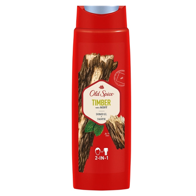 Гель для душа и шампунь 2в1 Old Spice Timber 250 мл
