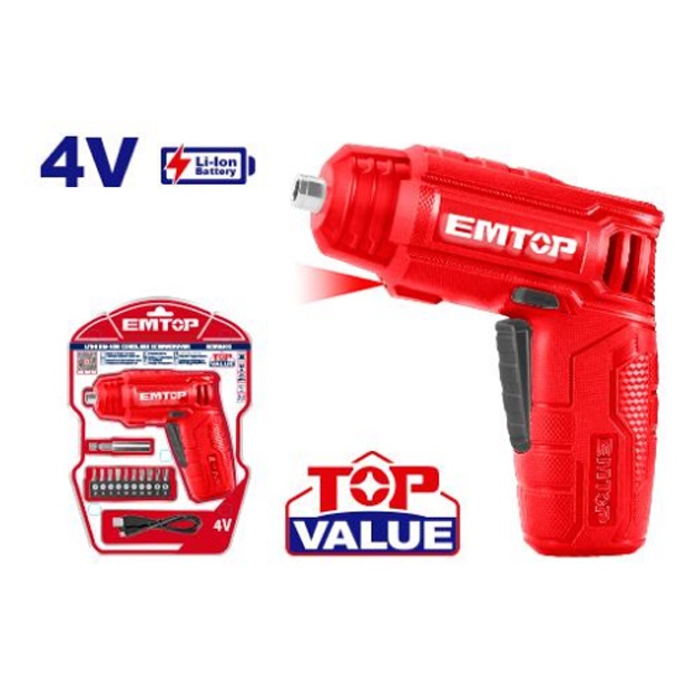Akkumulyatorli otvertka Emtop ECSR0402
