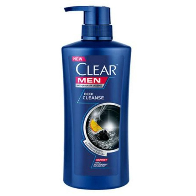 Qazgok qarshi shampun Clear Men Deep Cleanse Taurine and Charcoal 450 ml