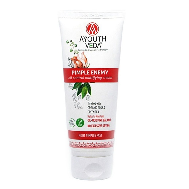 Матирующий крем против жирного блеска Ayouthveda Pimple Enemy 60г
