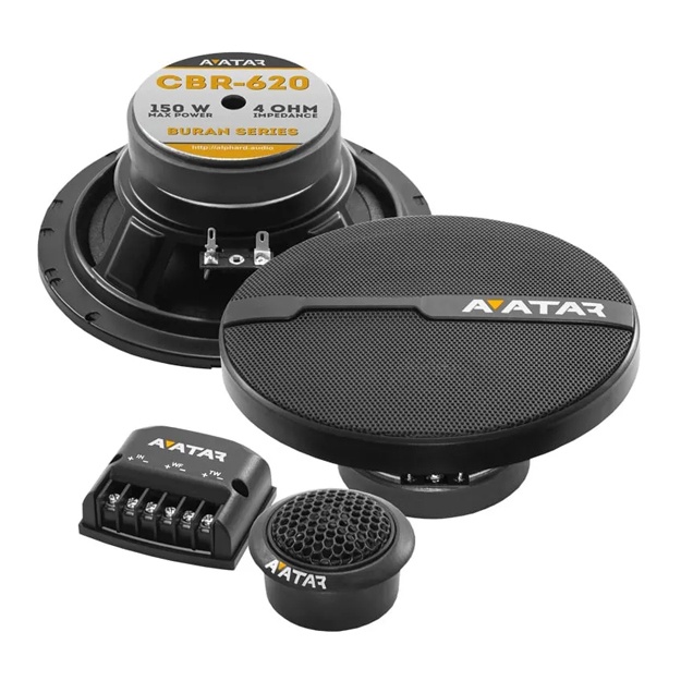 Komponent akustikasi AVATAR SBR-620 avtomobil eshiklari uchun (Lasetti, Sobalt, Nexia3) o‘lchami 16 sm