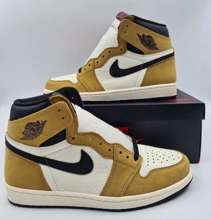 Erkaklar Krossovkalari Nike Air Jordan 1 (Lyuks) ART 3900 44 gorchichniy