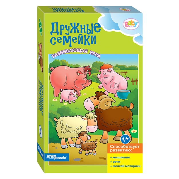 Развивающая игра "Дружные семейки" (Baby Step) Step Puzzle 76182