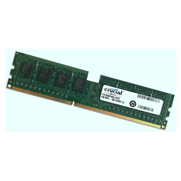 Оперативная память Crucial DDR3 4Gb 1600MHz PC3 12800U 1Rx8 CL11 (CT51264BA160BJ.C8FER) (бывший в употреблении)