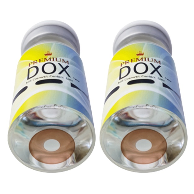 Rangli kontakt linzalari Premium Dox NATURAL BROWN -4.5