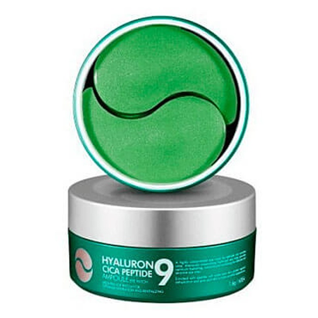 Peptidlar bilan tinchlantiruvchi gidrogel yamoqlari Medi-Peel Hyaluron Cica Peptide 9 Ampoule Eye Patch 27