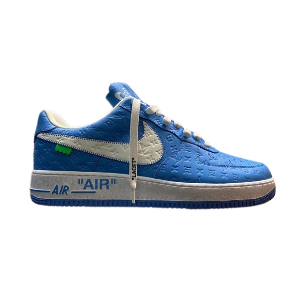 Erkaklar Krossovkalari Nike Airforce 1 Louis Vuitton (Lyuks) ART 1139 43 moviy
