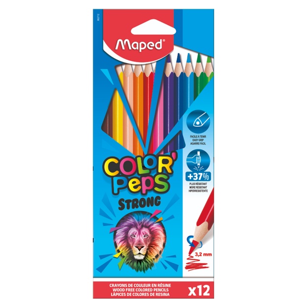 Rangli qalamlar Maped SOLOR’PEPS STRONG 12 862712