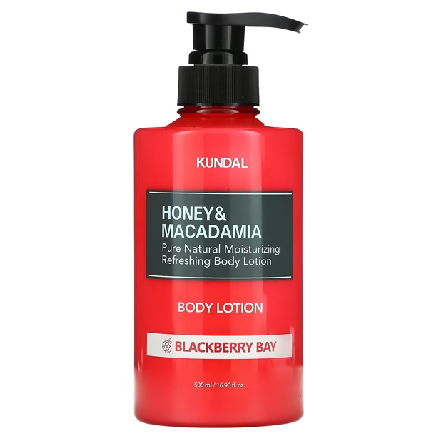 Oziqlantiruvchi aromatik tana losoni Honey & Macadamia Body Lotion Blackberry Bay Kundal 500 ml