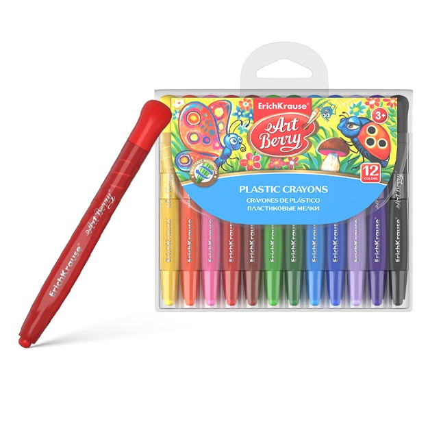 Plastik rangli qalamlar ArtBerry Twistable 12 rang