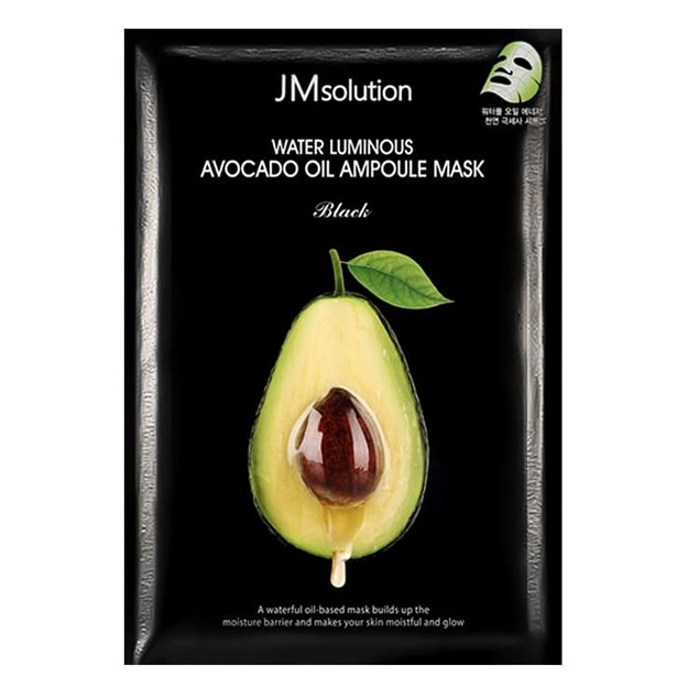 Питательная ультратонкая маска с авокадо JM Solution Water Luminous Avocado Oil Ampoule Mask, 1шт