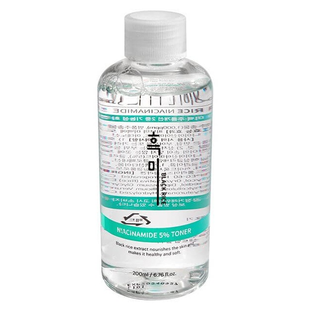 Омолаживающий тонер с эффектом сияния Black Rice Niacinamide 5% Toner 200мл