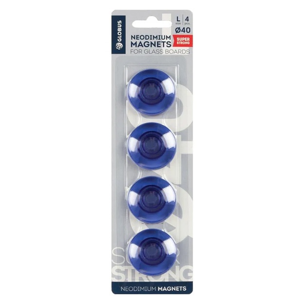 Neodim magnitlari to‘plami Globus MN40PS 40mm 4dona