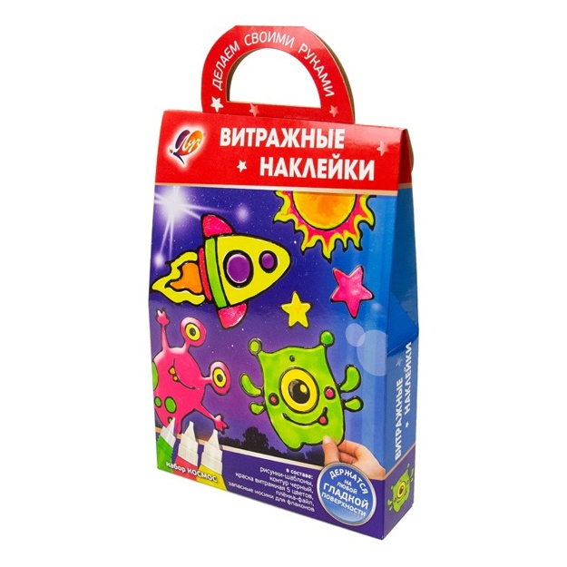 Краска по стеклу ЛУЧ Витражные наклейки Космос 6 цветов 31С 2010-08