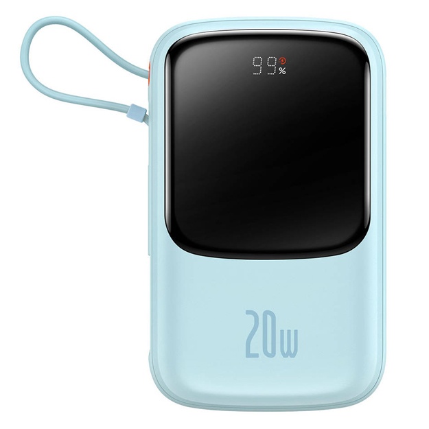 Внешний аккумулятор Baseus Qpow Pro Fast Charge 20W 10000 mAh Lightning Синий (PPQD020003)