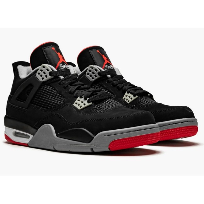 Erkaklar Krossovkalari Nike Air Jordan 4 Lyuks ART OL131973 44 chyorniy s krasnim