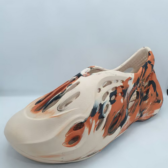 Мужские Кроссовки Adidas Yeezy FOAM Люкс ART OL131975 43 бело-оранжевый