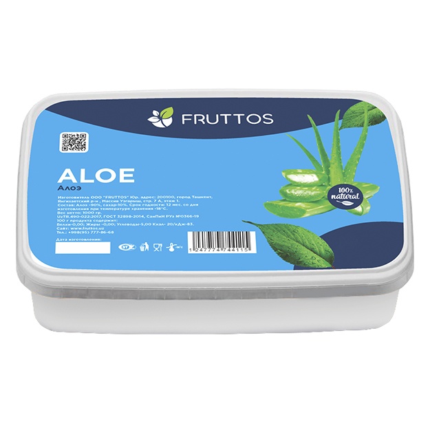 Muzlatilgan meva pyuresi Fruttos Aloe 1 kg