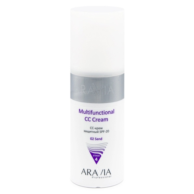 Yuz uchun CC-krem Aravia Professional Multifunctional CC Cream SPF-20 150ml 02 qumli