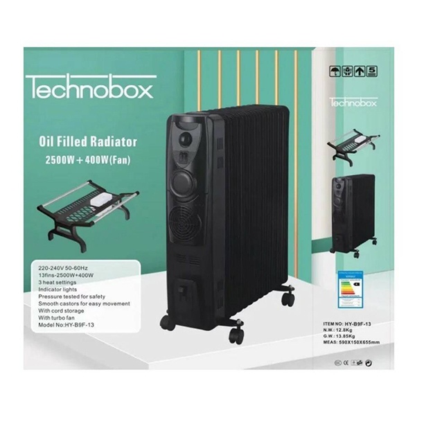 Maslenniy obogrevatel Technobox HY B9F 13 Qora