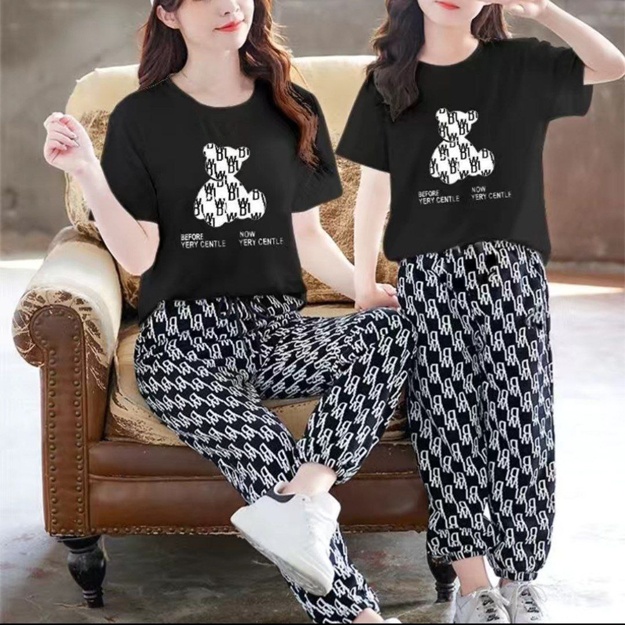 Пижамный комплект для мамы и девочки АРТ 098345 S 110