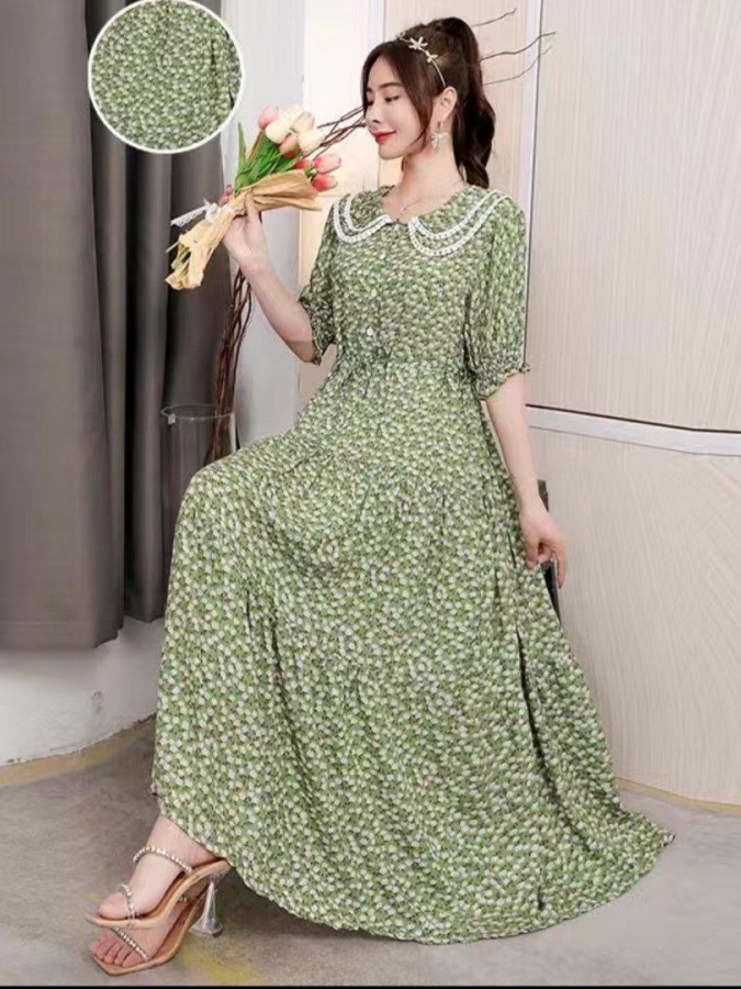 Ayollar ko‘ylagi Bahor Yoz ART 524635 XL yashil