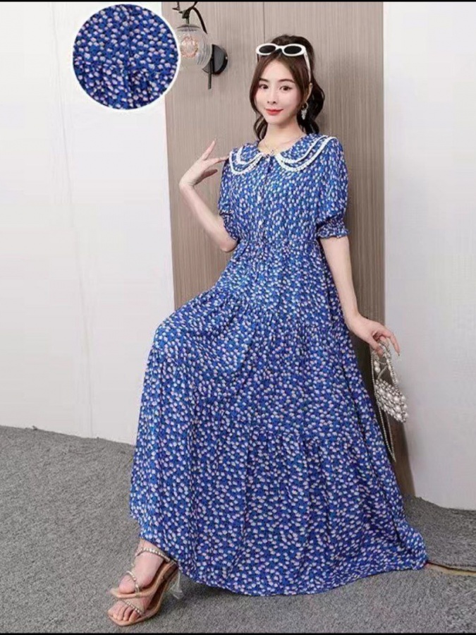 Ayollar ko‘ylagi Bahor Yoz ART 524635 XL moviy