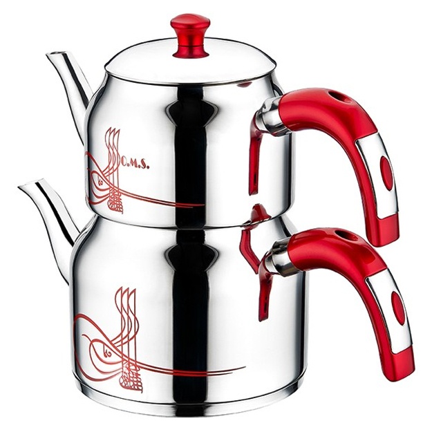 Ikki qavatli choynak 8043 XL Qizil