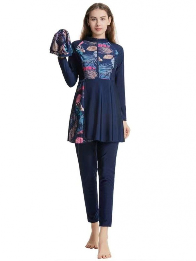 Мусульманские купальники для женщин АРТ 696525 Синий 3XL