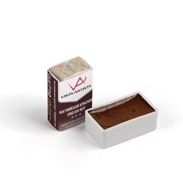 Akvarel bo‘yoqlari Vista-Artista Studio badiiy kolbasi VAV 2,5 ml 12 dona 101 kuygan sifat  qora