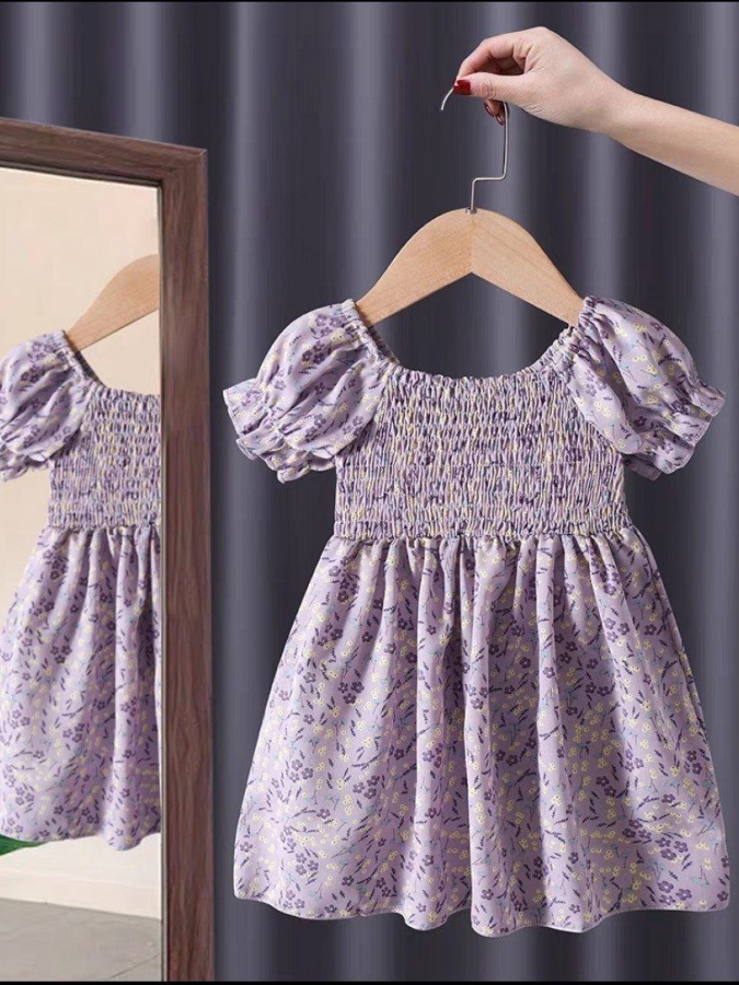 Turli xil faso‘nlardagi qizaloqlar ko‘ylaklari ART 698563963 binafsha 100 sm bolaning bo'yi