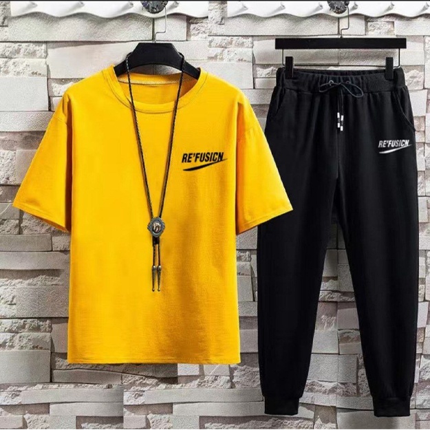 Erkaklar sport kiyimlari ART 1009 sariq 5XL