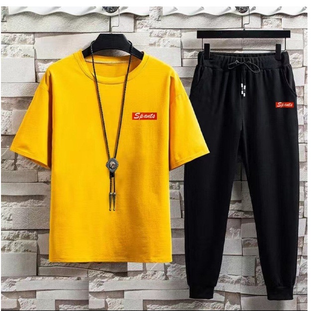 Мужская одежда спортивка двойка ART 1010 жёлтый 5XL