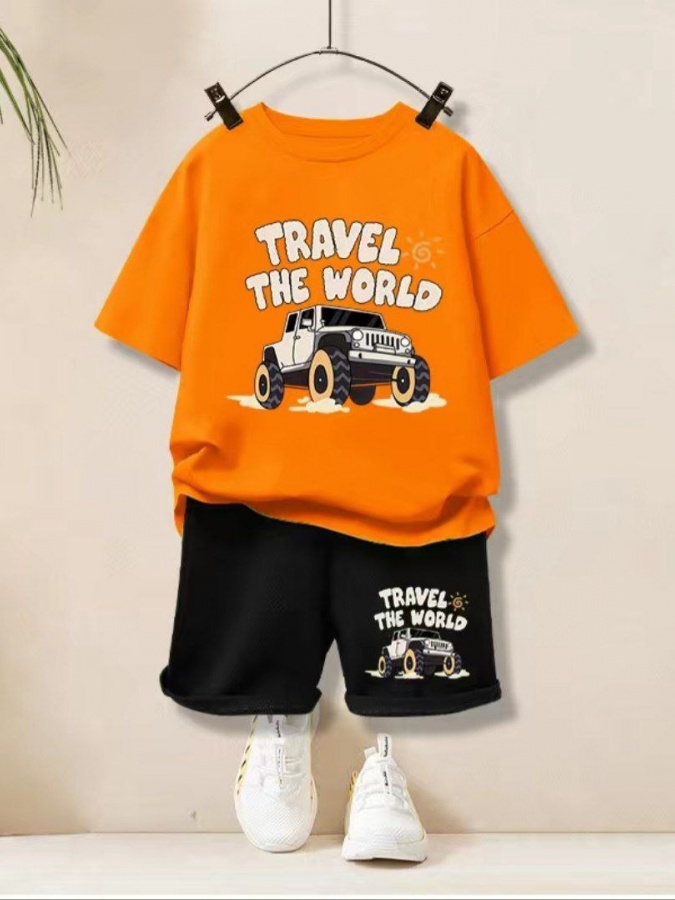 O‘g‘il bolalar uchun komplekt kostyum Travel the world ART 7541564210 olov rang 90 sm bolaning bo'yi
